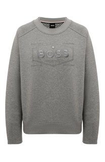 Хлопковый свитшот BOSS