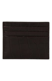 Футляр для кредитных карт из кожи аллигатора Prada
