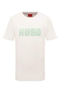 Хлопковая футболка HUGO