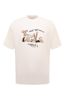 Хлопковая футболка DOMREBEL
