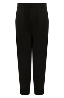 Джоггеры из шерсти и вискозы Moschino