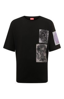 Хлопковая футболка Diesel
