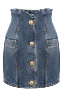 Джинсовая юбка Balmain