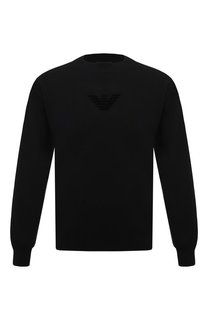 Свитер из шерсти и хлопка Emporio Armani
