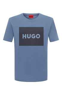 Хлопковая футболка HUGO