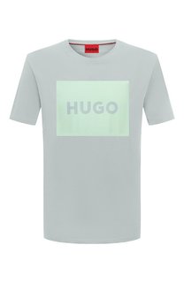 Хлопковая футболка HUGO