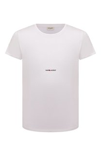 Хлопковая футболка Saint Laurent