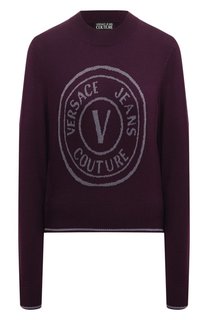 Шерстяной пуловер Versace Jeans Couture