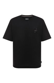 Хлопковая футболка BOSS
