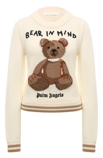 Шерстяной пуловер Palm Angels