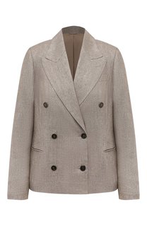 Льняной жакет Brunello Cucinelli