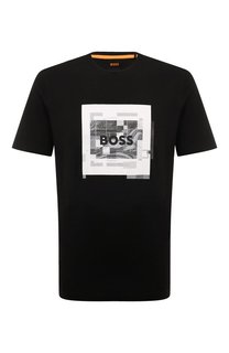 Хлопковая футболка BOSS Orange