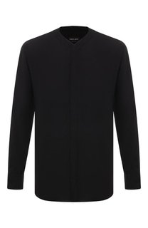Рубашка из хлопка и шелка Giorgio Armani
