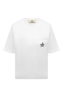 Хлопковая футболка Fendi