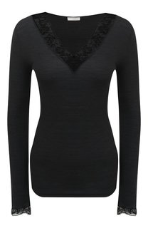 Лонгслив из шерсти и шелка Zimmerli