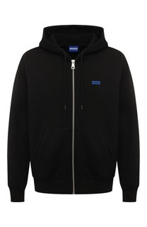 Хлопковая толстовка HUGO Blue