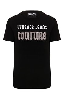 Хлопковая футболка Versace Jeans Couture