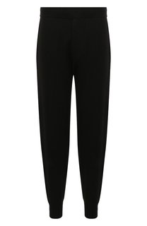 Джоггеры из шерсти и хлопка Emporio Armani
