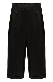 Кожаные шорты Saint Laurent