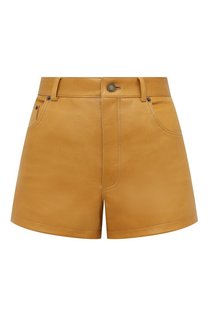 Кожаные шорты Saint Laurent