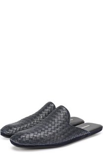 Домашние кожаные туфли с плетением Intrecciato Bottega Veneta