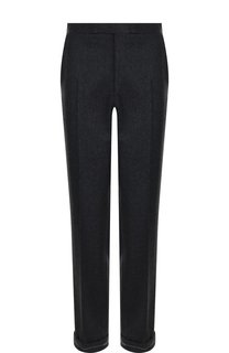 Шерстяные брюки прямого кроя Brioni