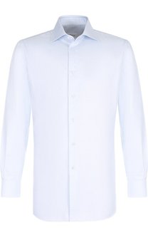 Хлопковая сорочка с воротником акула Brioni