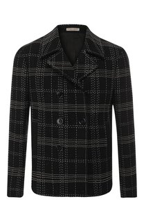 Укороченное двубортное пальто из шерсти Bottega Veneta