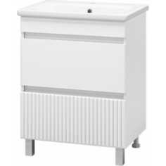 Тумба с раковиной Misty Мира 65 белая (П-Мир-01065-012Я, 13065-KL)