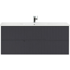Тумба с раковиной Cezares Duet 120х45 Grafito (DUET-1200-2C-SO-GR-P, CZR-NAT-120-LVB)