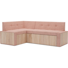 Кухонный диван Mebel Ars Таллин левый угол (Кордрой бежевый) 210х83х140 см