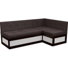 Кухонный диван Mebel Ars Нотис правый угол (бархат шоколадный STAR VELVET 60 COFEE) 187х82х112 см