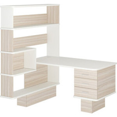 Стол компьютерный МЭРДЭС СР-520 КБЕБЕ-ЛЕВ карамель/белый/белый Merdes