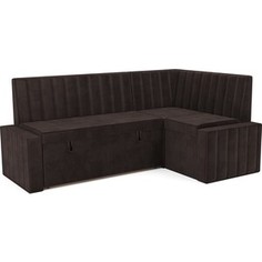 Кухонный угловой диван Mebel Ars Вермут (Кордрой коричневый) 191х83х121 см (M11-24-15)