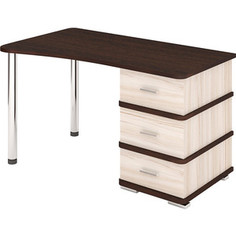 Стол компьютерный МЭРДЭС СД-35 КВВ ЛЕВ карамель/венге/венге Merdes