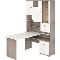 Стол компьютерный МЭРДЭС СР-620/140 НБЕБЕ-ПРАВ нельсон/белый/белый Merdes