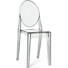 Пластиковый стул Woodville Victoria clear gray (15795)