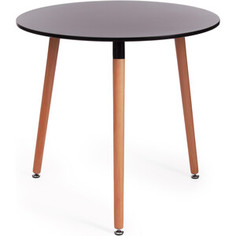 TetChair Стол MARS (mod. T1004) МДФ/дерево, 80 х 80 х 75 см , Black (черный)/ Natural (натуральный)