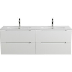 Тумба с раковиной BelBagno Etna 120 две чаши, Bianco Lucido (ETNA-1200-4C-SO-2-BL, BB1200-2-ETL)