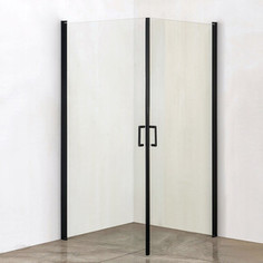 Душевой уголок Orange E04 100x100 прозрачный, черный (E04-100TB)