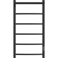 Полотенцесушитель электрический Point Афина П5 400x800 с полкой, правый, черный (PN04848PB)