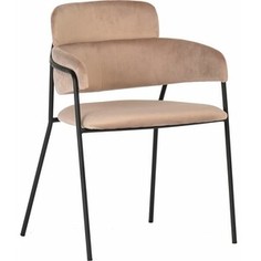 Стул Bradex Napoli латте с черными ножками (FR 0326)