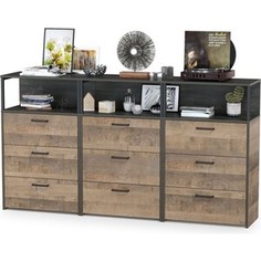 Комплект мебели Моби Трувор 13.307.02 комод с ящиками + 13.307.02 комод с ящиками + 13.307.02 комод с ящиками дуб гранж песочный/интра Mobi