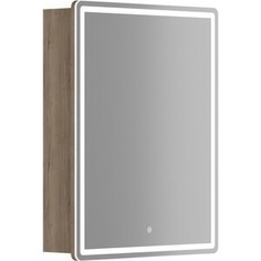 Зеркальный шкаф Sancos Mirror 60х75 подсветка, сенсор, дуб галифакс натуральный (MI60EG)
