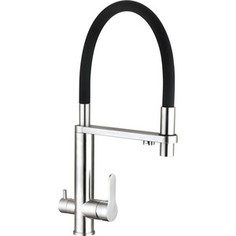 Смеситель для кухни TopZero TPZ 305 Inox с подключением фильтра, нержавеющая сталь
