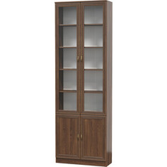 Шкаф комбинированный Олимп В-19 дуб кальяри/ Masa Decor дуб кальяри/профиль: Masa Decor дуб кальяри/стекло Olimp