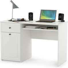 Стол письменный Моби Роуз 12.148 белый/ ясень ваниль (1023616) Mobi