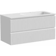 Тумба с раковиной Sancos Snob R 100х45 правая, Bianco (SNR100RW, CN7015)