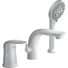 Смеситель на борт ванны Orange Otto на 3 отверстия, белый (M22-333w)