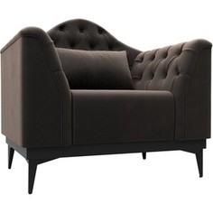 Кресло Лига Диванов Флорида велюр коричневый (112285)